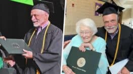 Une maman de 99 ans assiste à la remise de diplôme universitaire de son fils de 72 ans !