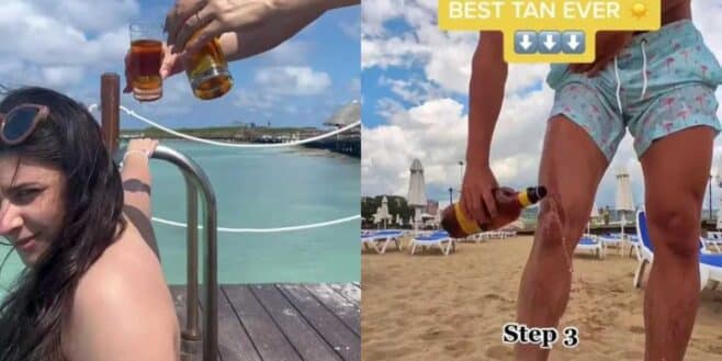 Alerte TikTok attention aux dangers de la tendance du beer-tanning cet été !