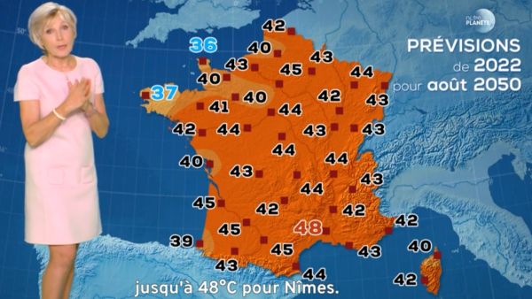 Evelyne Dhéliat ce bulletin météo pour 2050 va vous traumatiser article