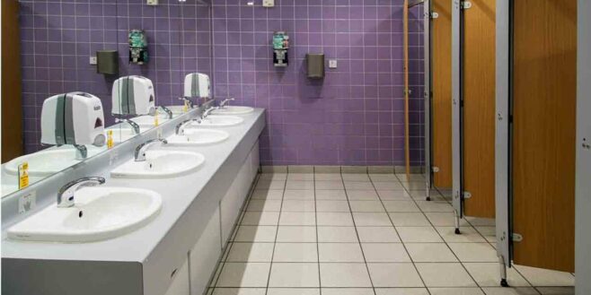 Pourquoi les porte des toilettes publiques ne vont-elles jamais jusqu'en bas