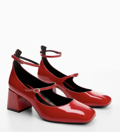 Cohue chez Mango pour ses chaussures en cuir verni rouge élégantes et trop stylées !