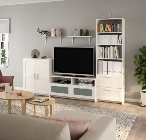 Ikea frappe fort avec son meuble TV combiné super design et élégant pour la salon