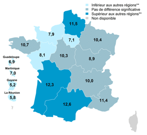 Région de France : une carte recence les plus gros buveurs d'alcool - article