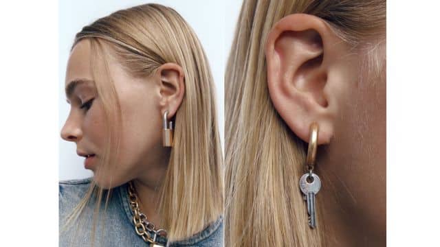 Zara ajoute une paire de boucles d'oreilles originale à ses collections de l'automne