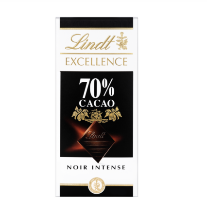 LINDT Excellence tablette de chocolat noir dégustation intense 70%