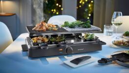 Le grill en pierre 2 en 1 Lidl pour cuisiner directement sur la table du salon