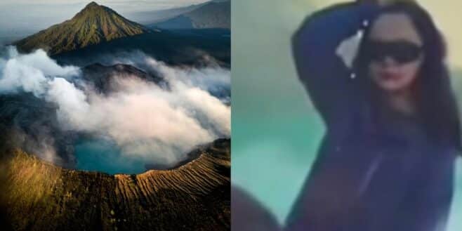 Cette femme fait une chute dans un volcan à cause d'une photo sous les yeux de son mari