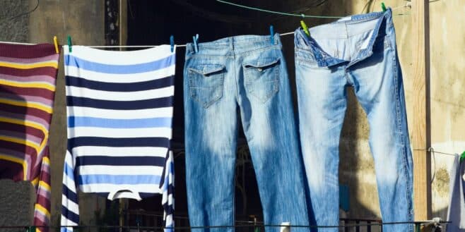 Cette astuce de séchage rapide pour étendre votre jean et l'avoir rapidement sec