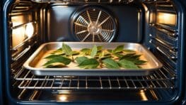 « J’ai testé, ça marche » : l’astuce de grand-mère avec une feuille de laurier pour un four impeccable sans frotter