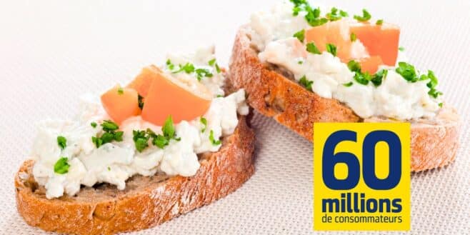 Ce fromage à tartiner est le meilleure de tous pour votre santé selon 60 Millions de consommateurs