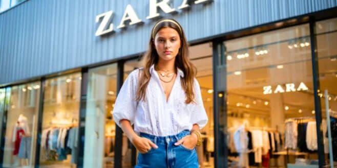 Le look parfait Zara avec cette jolie chemise qui se marie parfaitement avec un jean