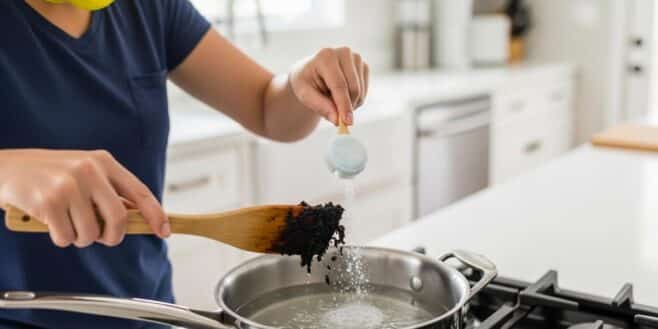 Tuxboard - Casseroles et poêles brûlées: 1 astuce simple nettoie sans frotter en quelques minutes