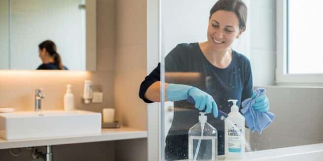 Tuxboard - Paroi de douche : le liquide vaisselle recommandé par un chimiste pour dégraisser rapidement