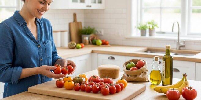 Lepointdujour.fr - Tomates : ni frigo ni corbeille, conservez-les à plat à température ambiante et à l’ombre pour garder la saveur