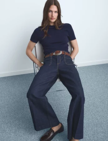 Mango va mettre vos formes en valeur avec ce jean large brut très stylé