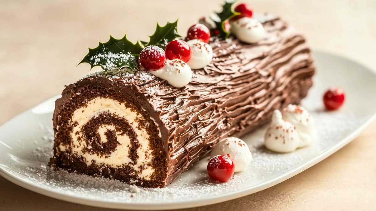 Buche Glacee Au Chocolat