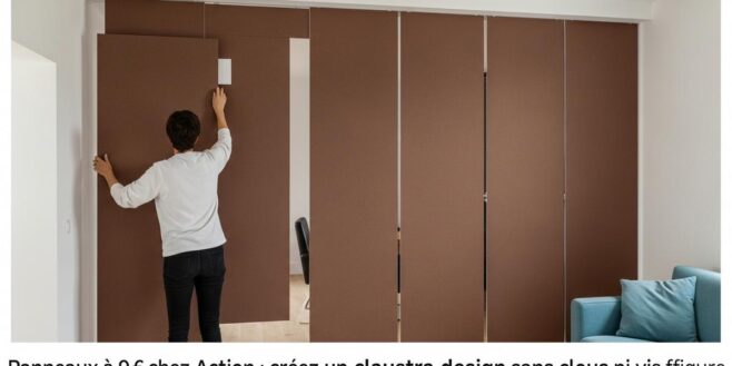 Tuxboard.com - Action propose des panneaux à 9 € pour créer un claustra design sans clous ni vis