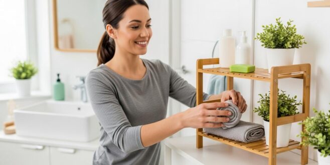 Tuxboard - Lidl lance une étagère en bambou à petit prix qui révolutionne le rangement de votre salle de bain