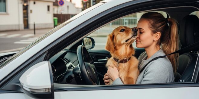 Tuxboard - Automobiliste verbalisé pour avoir câliné son chien au volant : ce que dit la loi en 2026