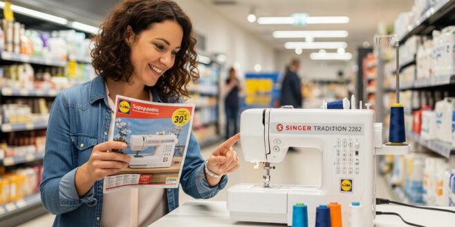 Tuxboard - Lidl casse le prix de la machine à coudre Singer Tradition à -68 % ce mardi