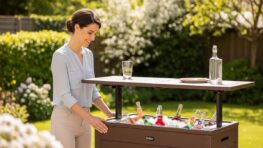 Tuxboard - Amazon : ces tables relevables qui font aussi glacière vont transformer vos réceptions au jardin ce printemps
