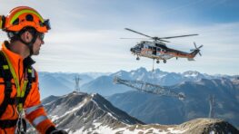 Tuxboard - Free Mobile déploie sa 3G en montagne grâce à un hélicoptère Super Puma sur un pylône Orange