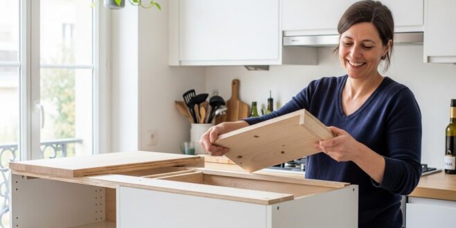Tuxboard - IKEA : cette femme crée un îlot de cuisine stylé pour seulement 47 € et sa méthode surprend la toile