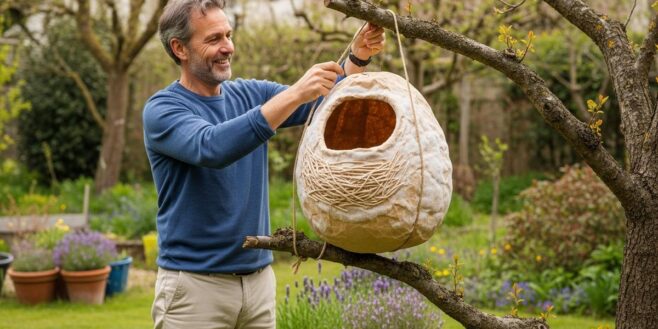 Tuxboard - Frelons asiatiques : ce sac en papier kraft suspendu dans votre jardin les éloigne tout l'été