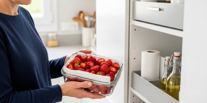 Tuxboard - Fraises : ce placard frais et sec les conserve mieux que le frigo ou la corbeille