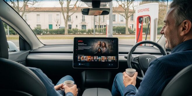 Tuxboard - Ce détail que peu de conducteurs Tesla connaissent pour regarder Netflix depuis leur voiture