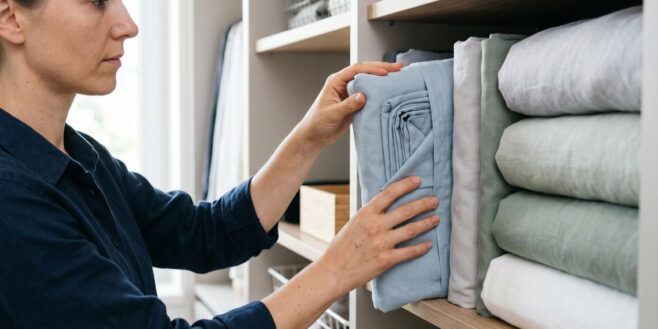 Tuxboard - Fini les draps entassés en boule dans l'armoire : ce geste avec la taie d'oreiller change tout