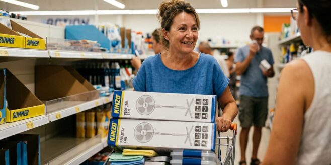 Tuxboard - Canicule et pénurie de ventilos chez les enseignes habituelles : Action propose le Kinzo à moins de 17 euros