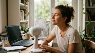 Tuxboard - Ce ventilateur de table Kinzo à 14,95€ chez Action pourrait bien sauver vos journées de télétravail cet été