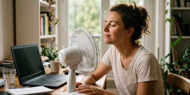 Tuxboard - Ce ventilateur de table Kinzo à 14,95€ chez Action pourrait bien sauver vos journées de télétravail cet été