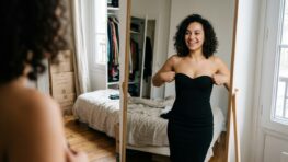 Tuxboard - Cette petite robe noire Kiabi à 8,80 euros au lieu de 22 mise sur la coupe bustier qui flatte toutes les morphologies