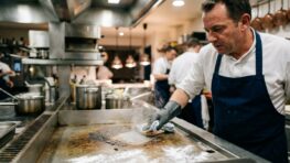 Tuxboard - Nettoyer sa plancha sans frotter : l'astuce des chefs à faire à chaud