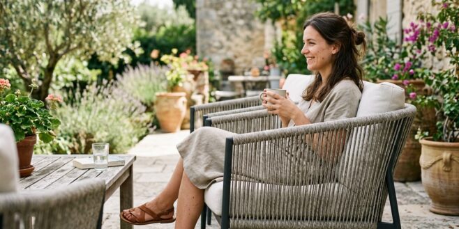 Tuxboard - Ce fauteuil West Elm réconcilie même les allergiques au mobilier de jardin en rotin